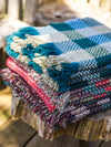 Random Check Celtic Weave Recycled Wool Throw