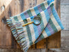Random Stripe Celtic Weave Recycled Wool Throw