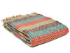 Random Stripe Celtic Weave Recycled Wool Throw
