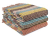 Random Stripe Celtic Weave Recycled Wool Throw