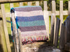 Random Stripe Celtic Weave Recycled Wool Throw