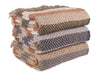 Random Stripe Celtic Weave Recycled Wool Throw