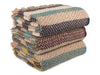 Random Stripe Celtic Weave Recycled Wool Throw