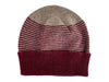 Striped Lambswool Beanie Hat