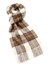 Tartan Lambswool Scarf - Natural Dress Stewart