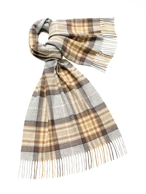 Tartan Lambswool Wide Scarf - McKellar