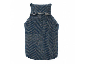 Honeycomb Pure New Wool Hot Water Bottle - Ink