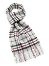 Tartan Lambswool Scarf - Grey Thompson