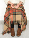 Tartan Pure New Wool Blanket - Antique Dress Stewart