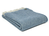Boa Pure New Wool Throw - Ink Blue
