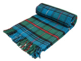 Tartan Pure New Wool Blanket - Hunting Robertson