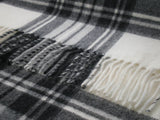 Tartan Lambswool Shawl - Dress Grey Stewart