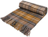 Tartan Pure New Wool Blanket - Natural Buchanan