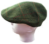 Garforth Tweed Flat Cap - Loxley Green Herringbone