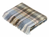 Glencoe Pure New Wool Throw - Aqua