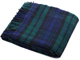 Tartan Pure New Wool Blanket - Black Watch
