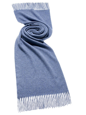 Plain Lambswool Scarf - Airforce Blue