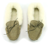 Lambswool Lined Moccasins with Collar