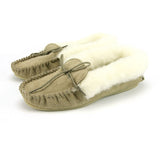 Lambswool Lined Moccasins with Collar